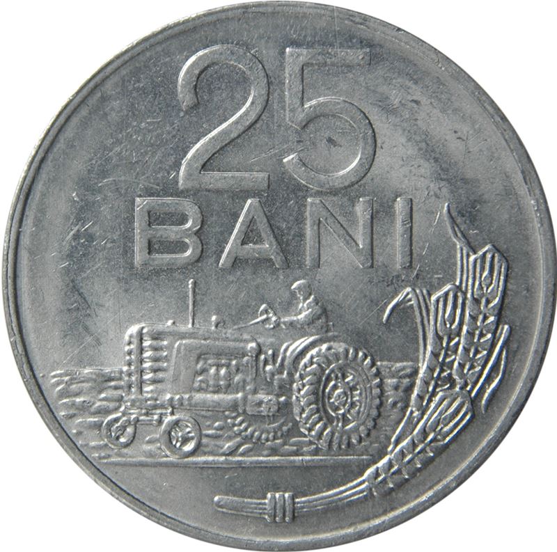 Romania Coin | 25 Bani | Tractor | KM94a | 1982