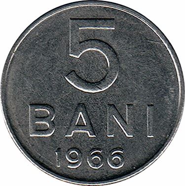 Romania Coin | 5 Bani | KM92 | 1966