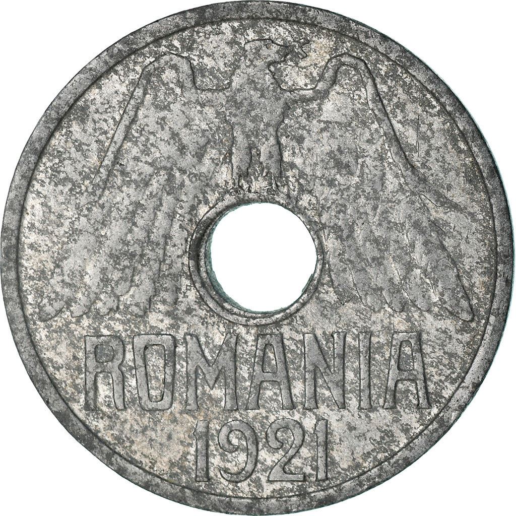 Romania Coin | 50 Bani | Ferdinand I | Eagle | KM45 | 1921