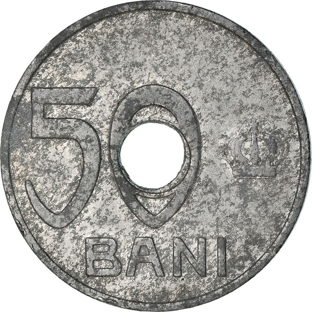 Romania Coin | 50 Bani | Ferdinand I | Eagle | KM45 | 1921