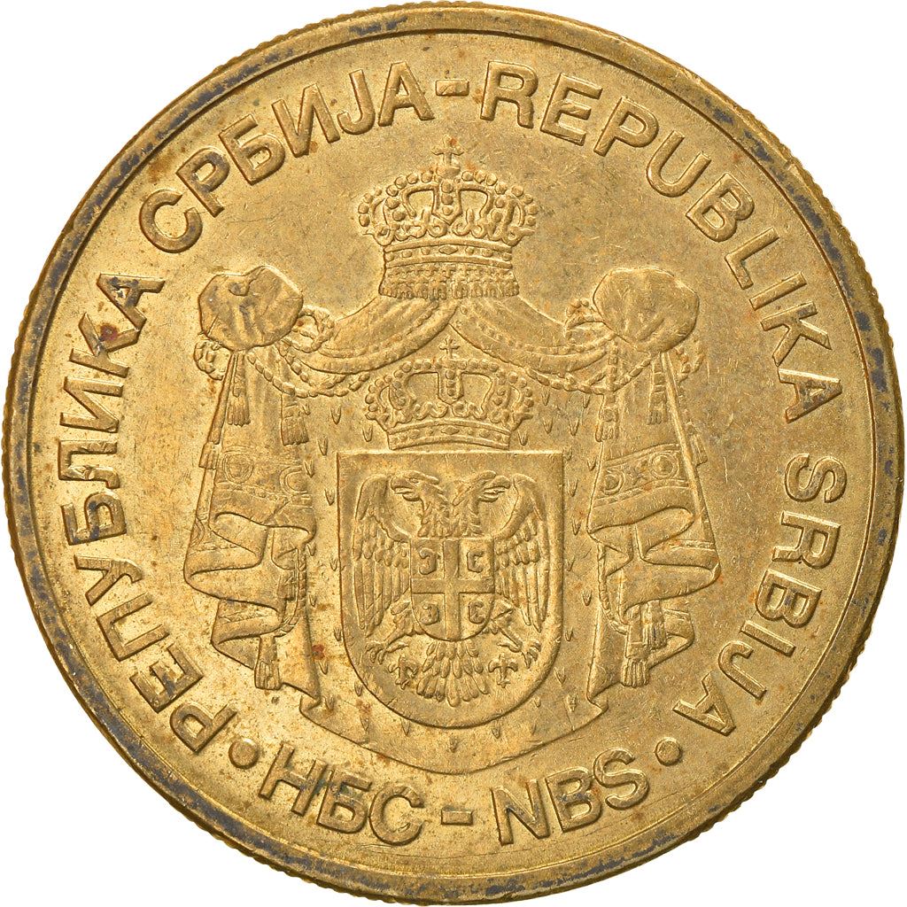 Serbia | 5 Dinara Coin | Krusedol Monastery | KM40 | 2005 - 2010