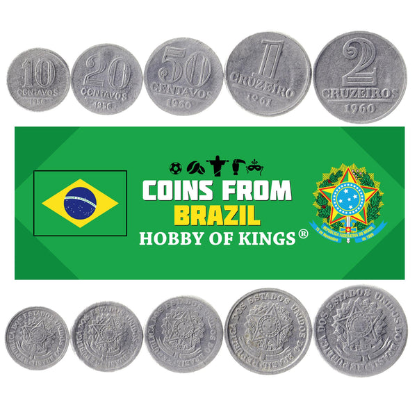 Brazil Coins | Brazilian Currency | Real Cruzeiros Cruzados