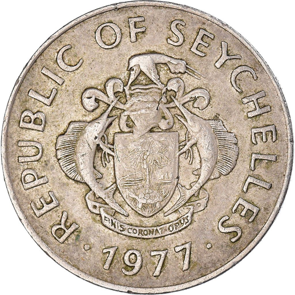 Seychelles | 1 Rupee Coin | Conch shell | Km:35 | 1977