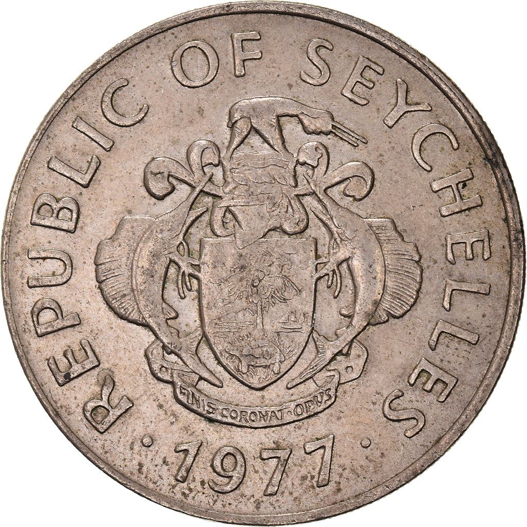 Seychelles | 1 Rupee Coin | Conch shell | Km:35 | 1977