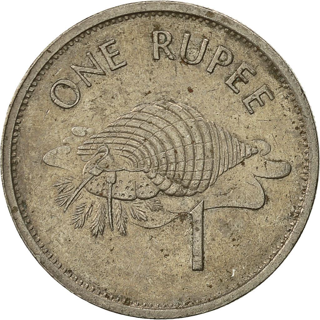 Seychelles | 1 Rupee Coin | Conch shell | Km:50 | 1992 - 1997