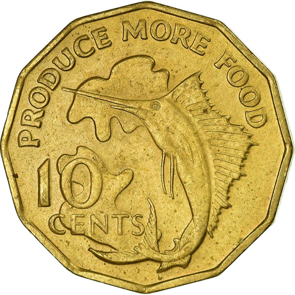 Seychelles | 10 Cents Coin | FAO | Km:32 | 1977