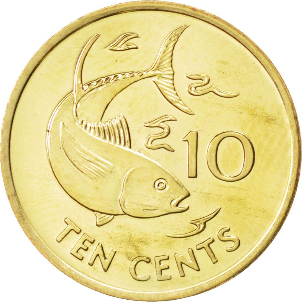 Seychelles | 10 Cents Coin | Fish | Km:48A | 2007 - 2012