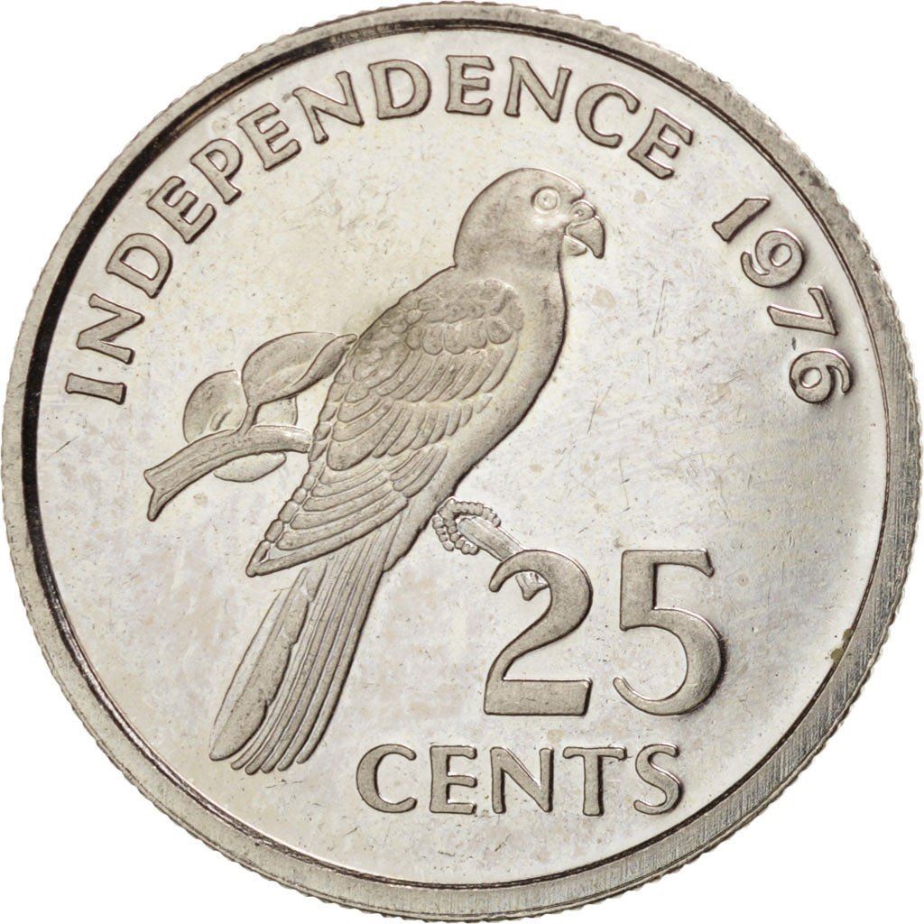 Seychelles | 25 Cents Coin | James Mancham | Km:24 | 1976