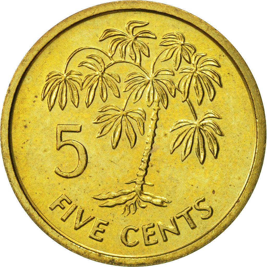 Seychelles | 5 Cents Coin | Manioc plant | Km:47.1 | 1982 - 2003