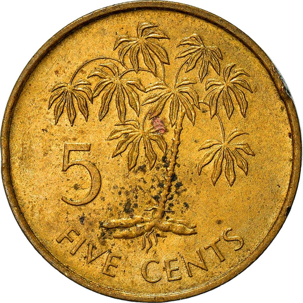 Seychelles | 5 Cents Coin | Manioc plant | Km:47.1 | 1982 - 2003