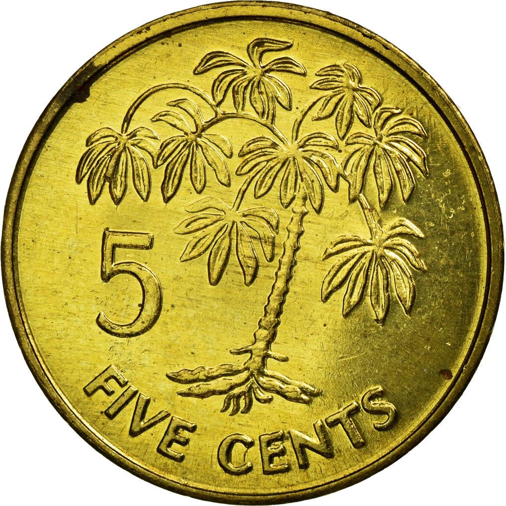 Seychelles | 5 Cents Coin | Manioc plant | Km:47.1 | 1982 - 2003