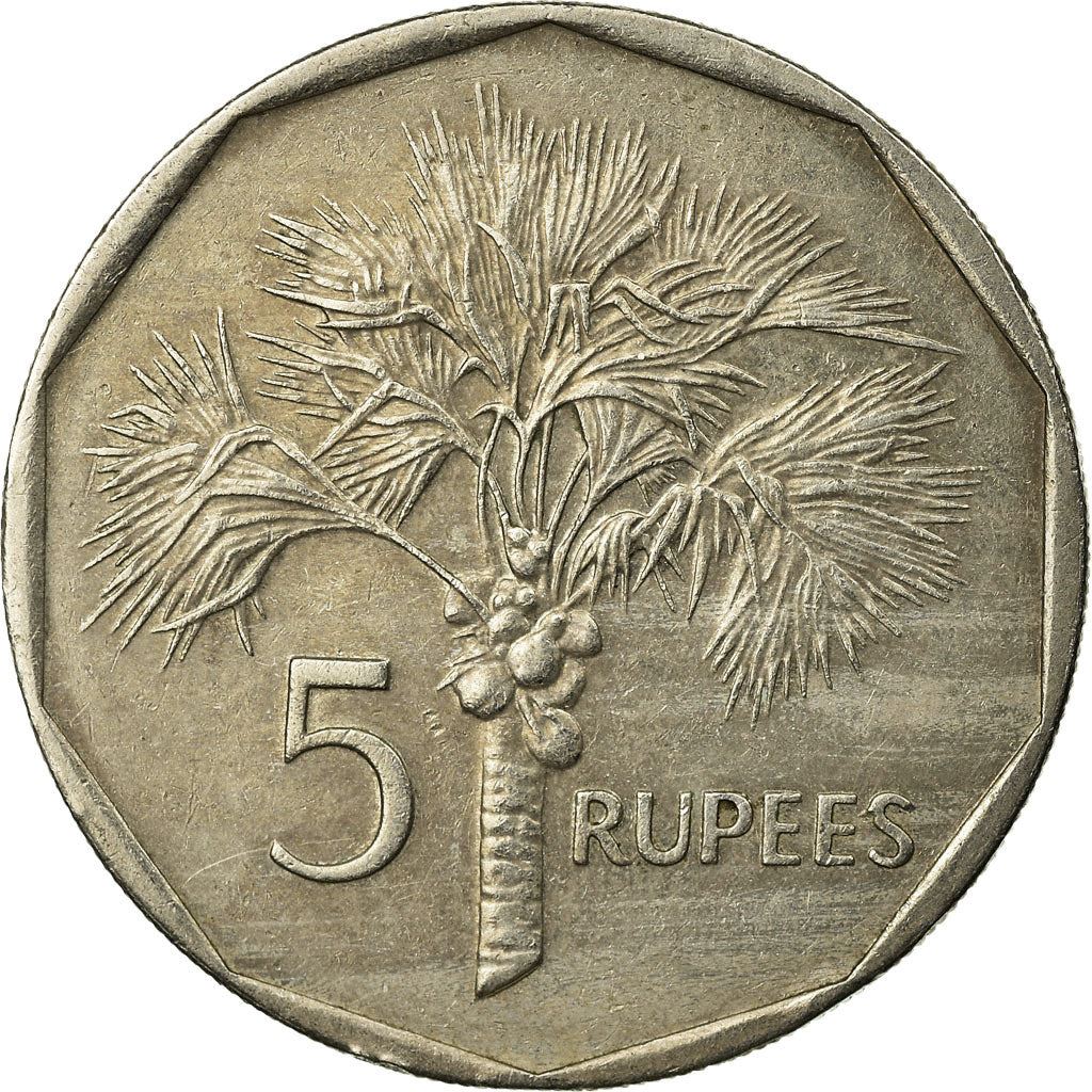 Seychelles | 5 Rupees Coin | Palm tree | Km:51.1 | 1982 - 2010