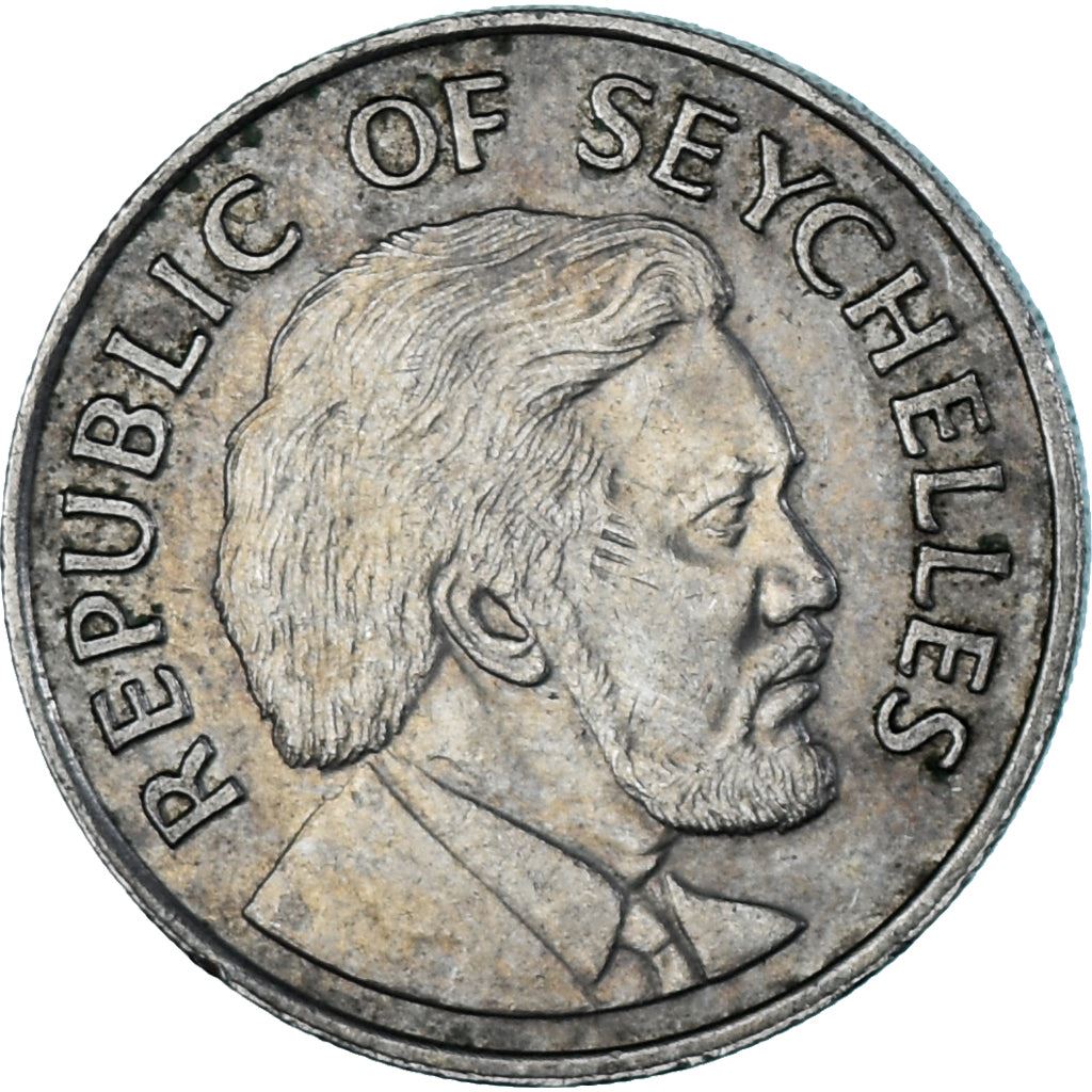 Seychelles | 50 Cents Coin | James Mancham | Km:25 | 1976 - 1977