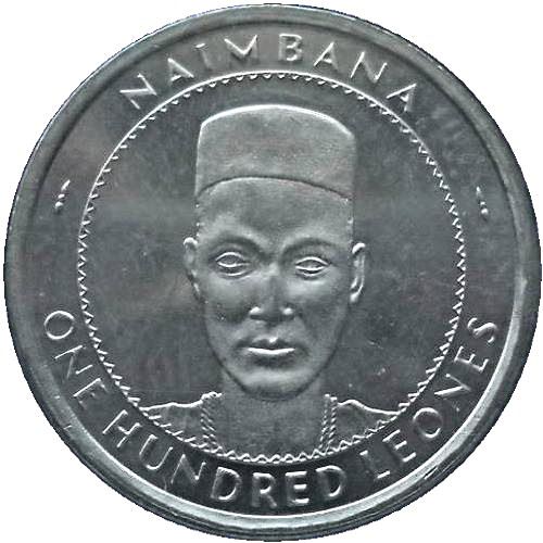 Sierra Leone | 100 Leones Coin | Cocoa Fruit | Naimbana II | Km:46 | 1996 - 2017