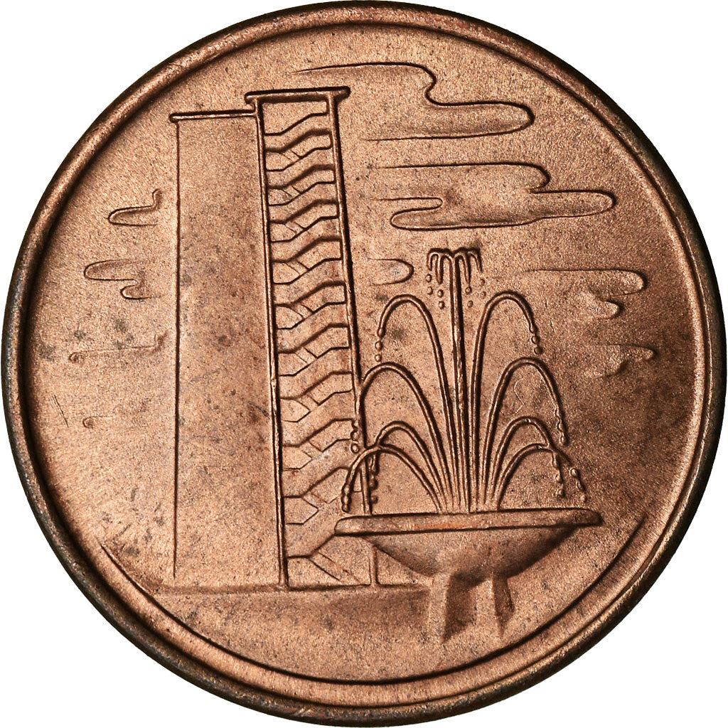 Singapore | 1 Cent Coin | non-magnetic | KM1 | 1967 - 1984 | Bronze