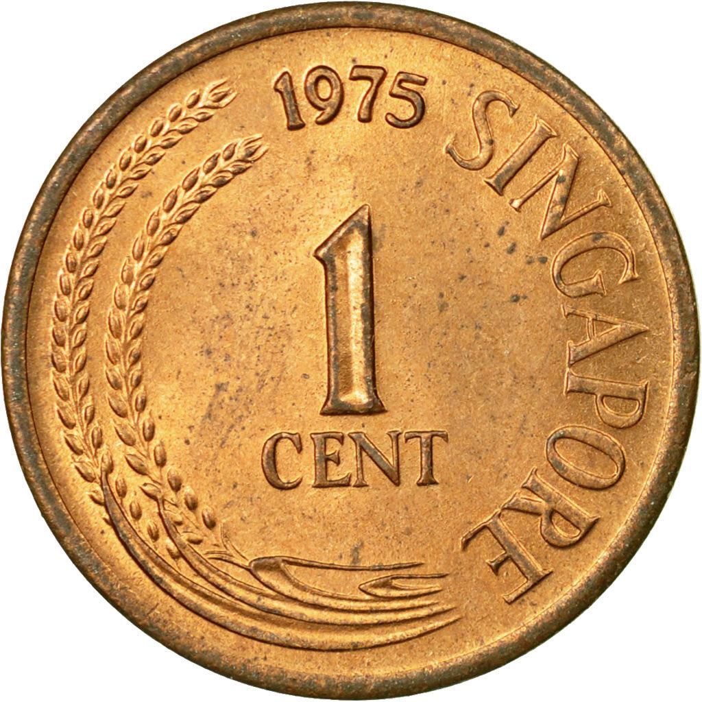 Singapore | 1 Cent Coin | non-magnetic | KM1 | 1967 - 1984 | Bronze