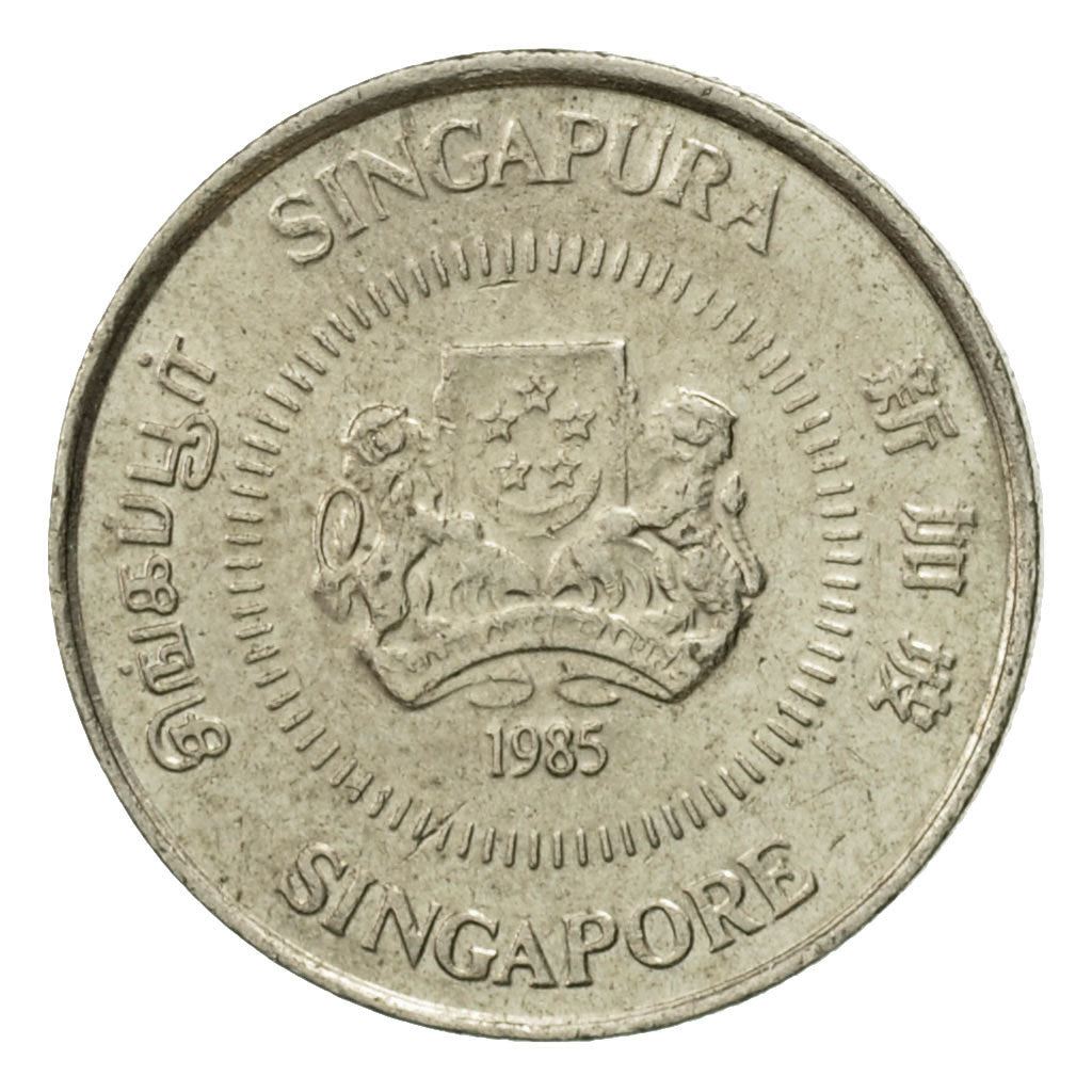 Singapore | 10 Cents Coin | Jasmine plant | Km:51 | 1985 - 1991