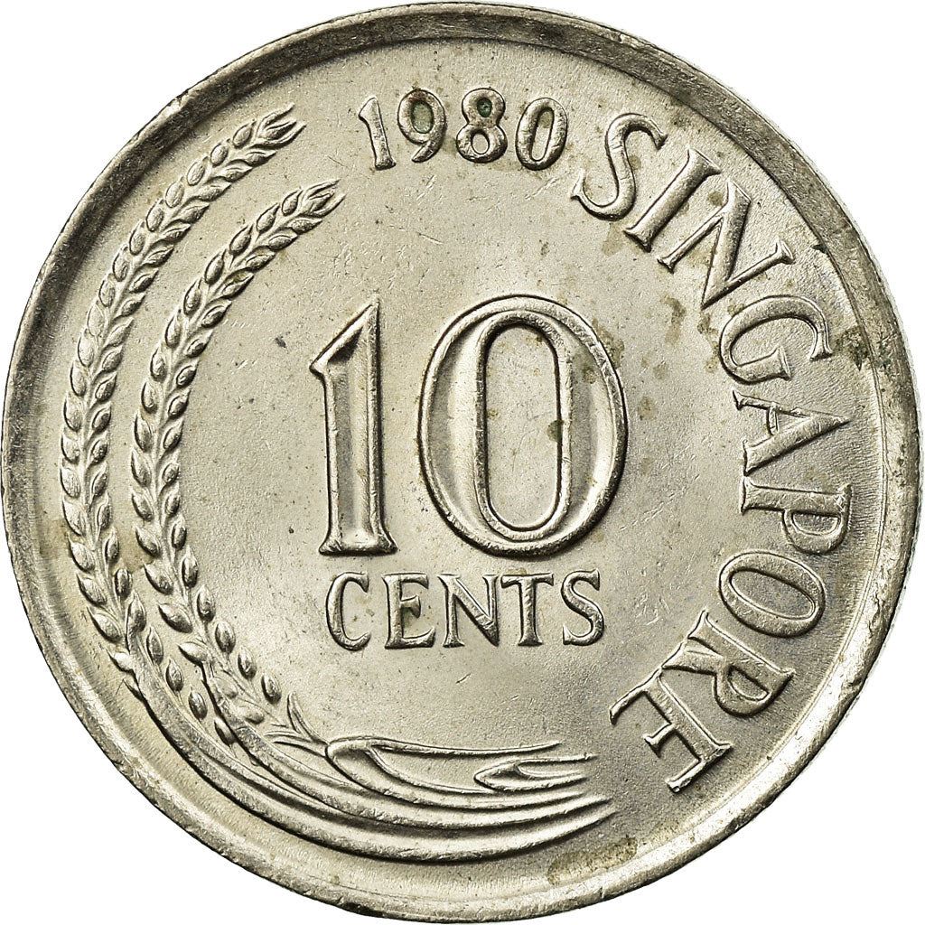 Singapore 10 Cents Coin | KM3 | 1967 - 1985 Copper-nickel