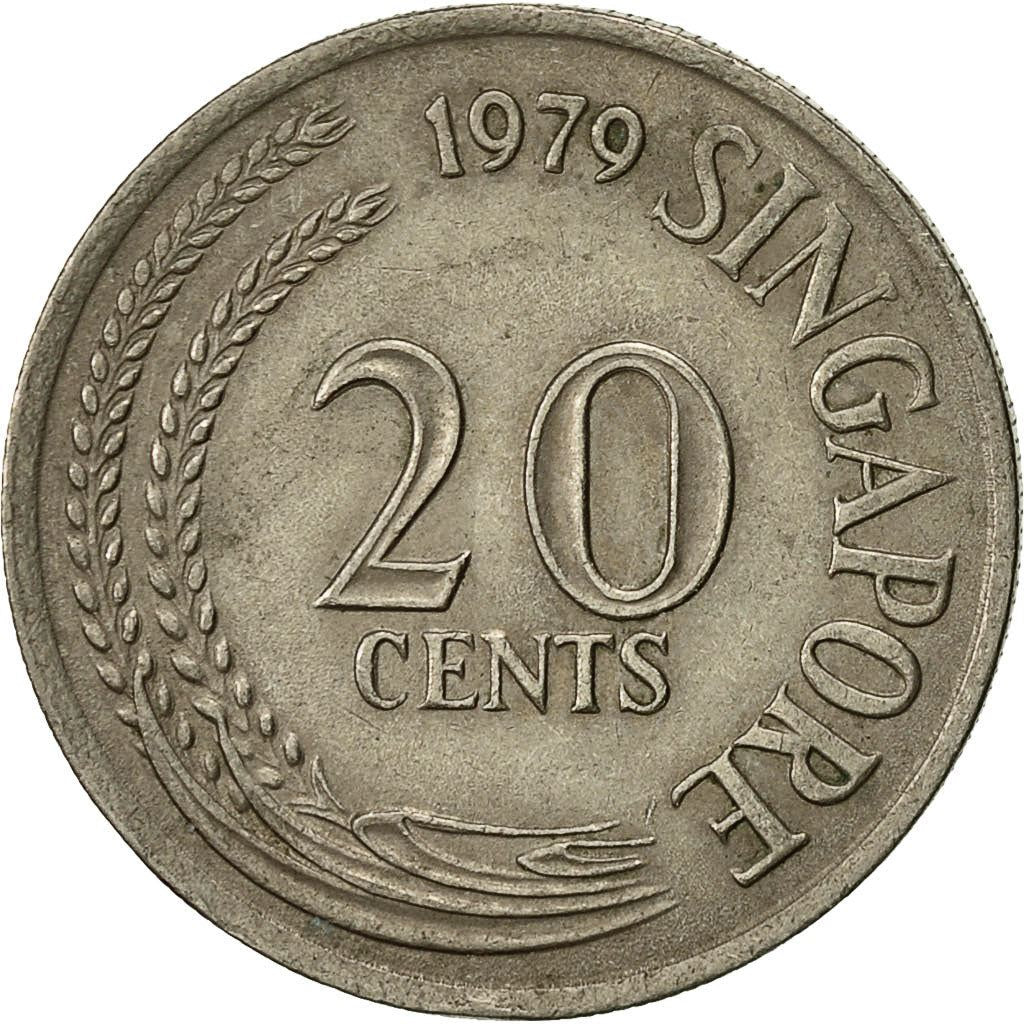 Singapore | 20 Cents Coin | KM4 | 1967 - 1985 Copper-nickel