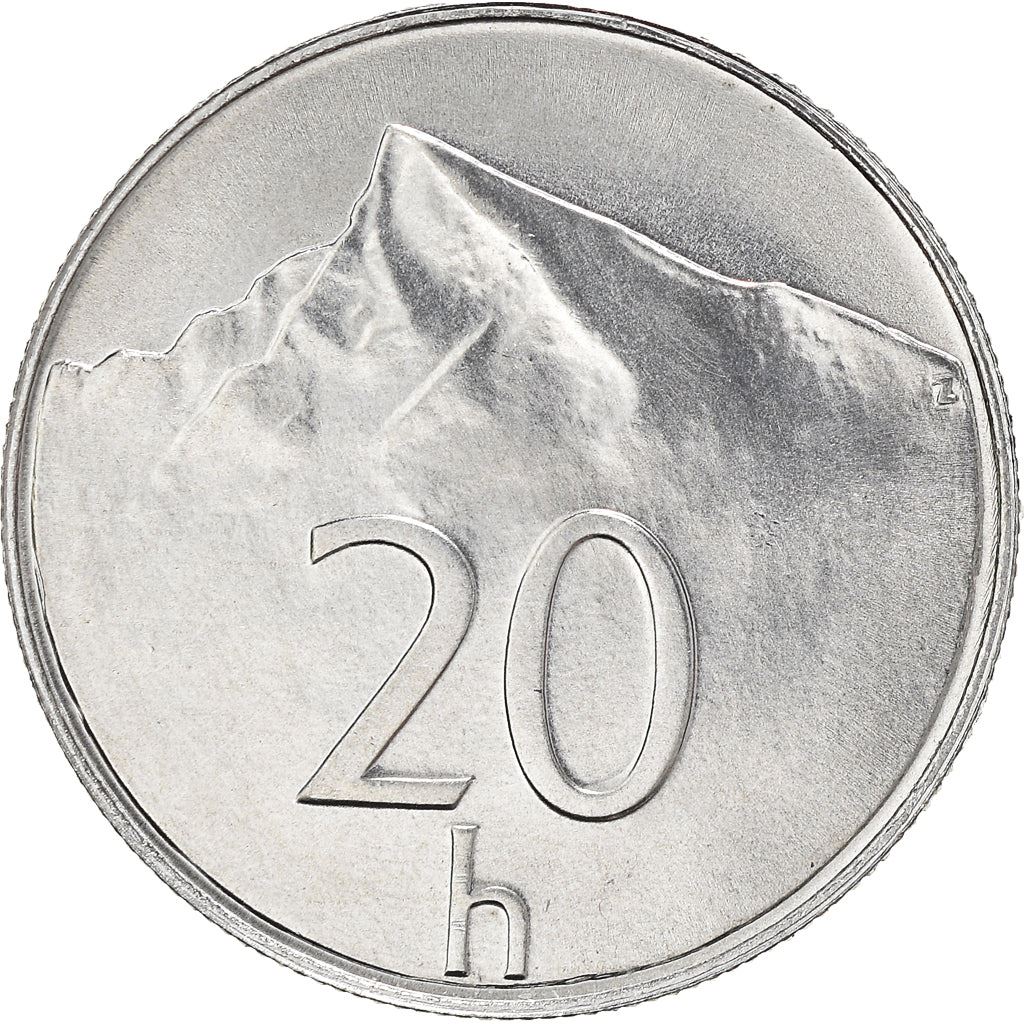 Slovakia | 20 Halierov Coin | National Mountain Krivan | KM18 | 1993 - 2003