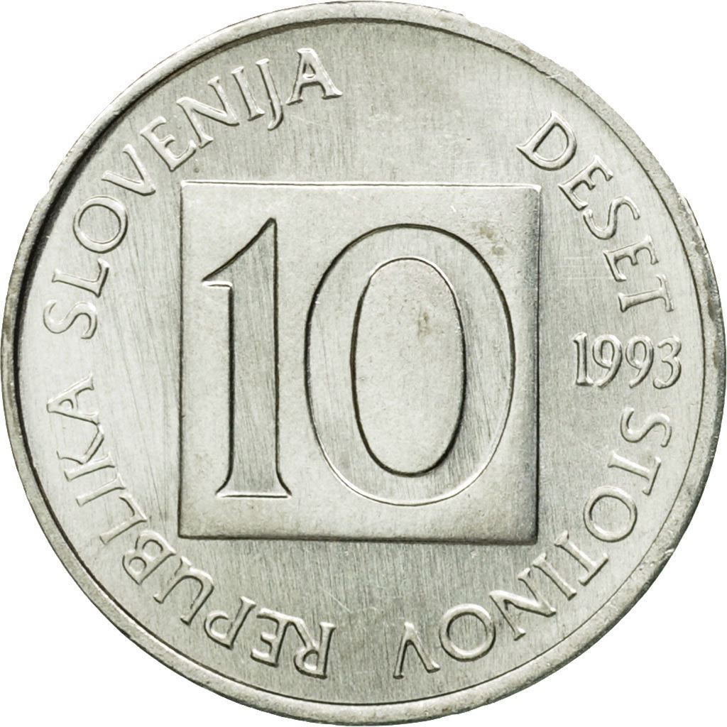 Slovenia 10 Stotinov Coin | Salamander | Olm | KM7 | 1992 - 2006