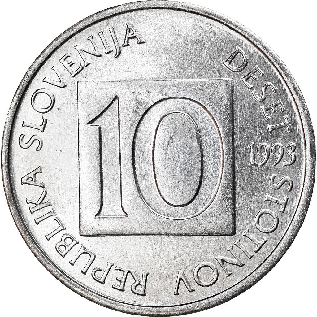 Slovenia 10 Stotinov Coin | Salamander | Olm | KM7 | 1992 - 2006