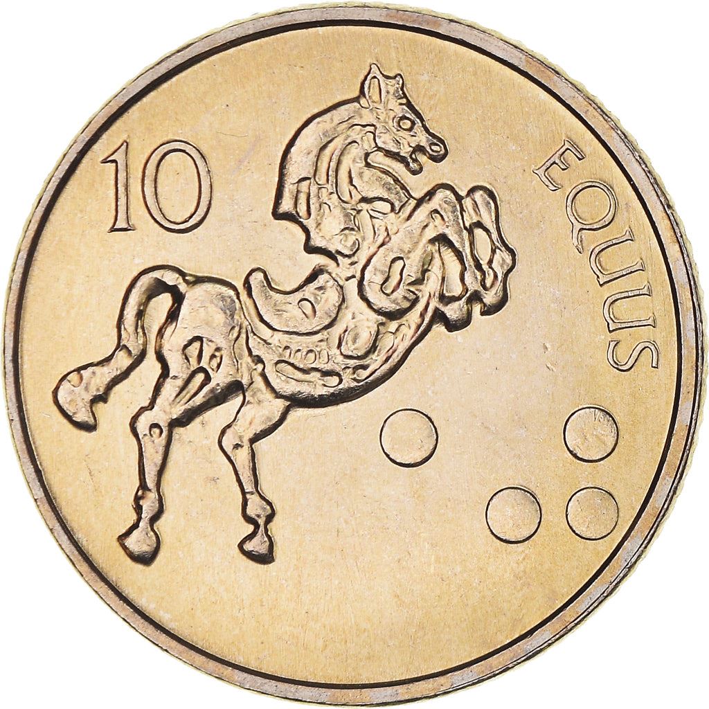 Slovenia 10 Tolarjev Coin | Horse | KM41 | 2000 - 2006