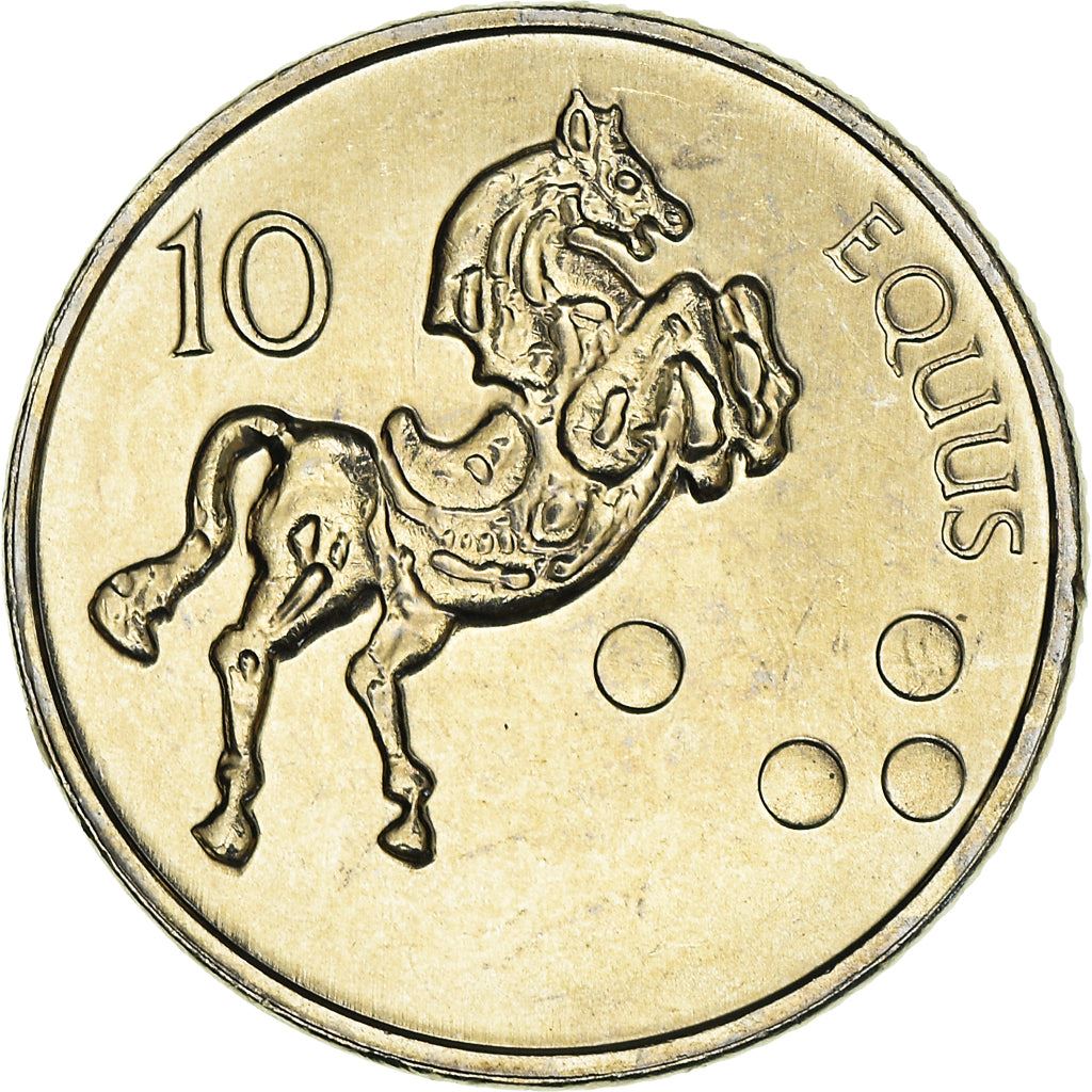 Slovenia 10 Tolarjev Coin | Horse | KM41 | 2000 - 2006