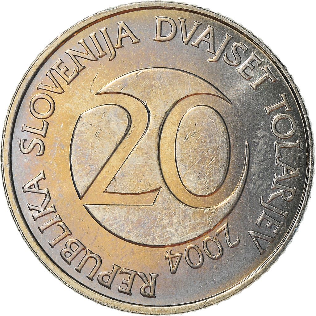 Slovenia | 20 Tolarjev Coin | Stork | KM51 | 2003 - 2006