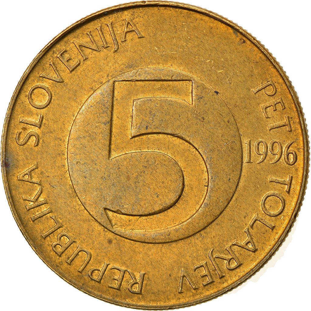 Slovenia 5 Tolarjev Coin | Alpine Ibex | KM6 | 1992 - 2006