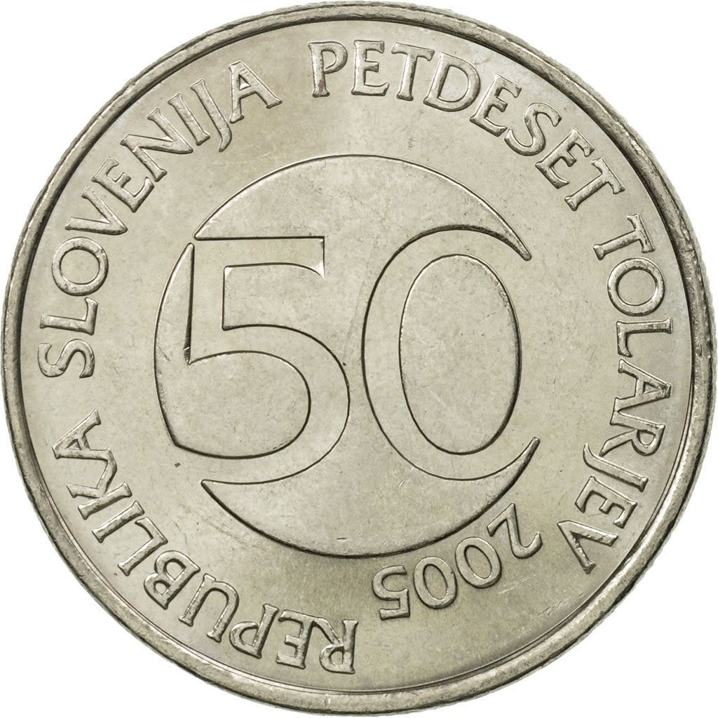 Slovenia 50 Tolarjev Coin | Bull | KM52 | 2003 - 2006