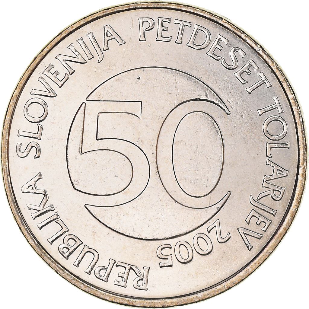 Slovenia 50 Tolarjev Coin | Bull | KM52 | 2003 - 2006