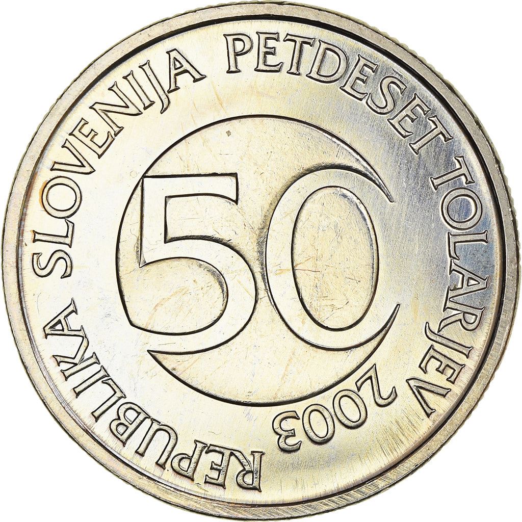 Slovenia 50 Tolarjev Coin | Bull | KM52 | 2003 - 2006