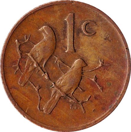 South Africa 1 Cent Coin | Nicolaas J. Diederichs | KM98 | 1979