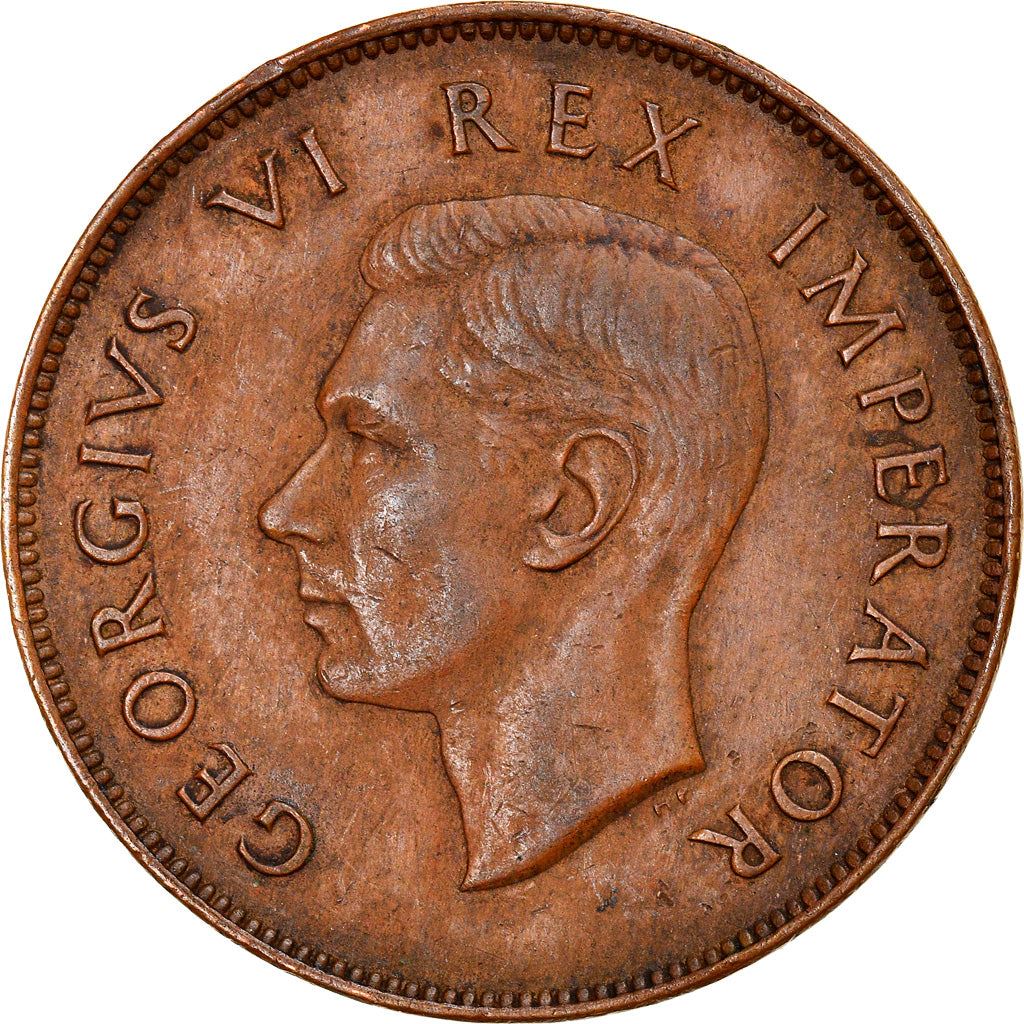 South Africa 1 Penny Coin | George VI | KM25 | 1937 - 1947