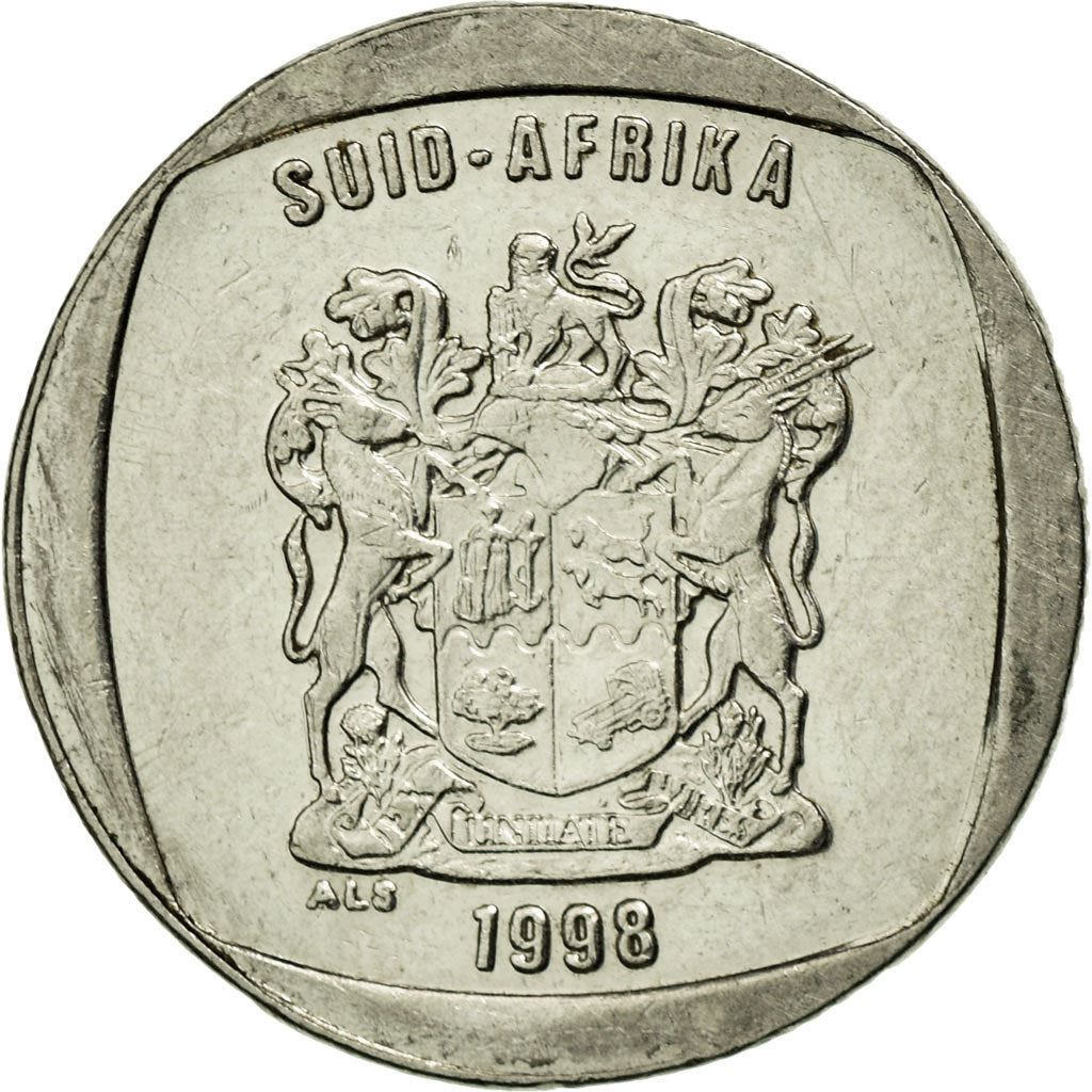 South Africa 1 Rand Afrikaans Legend - SUID-AFRIKA Coin KM164 1996 - 2000