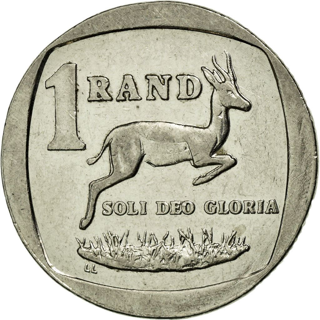 South Africa 1 Rand Afrikaans Legend - SUID-AFRIKA Coin KM164 1996 - 2000