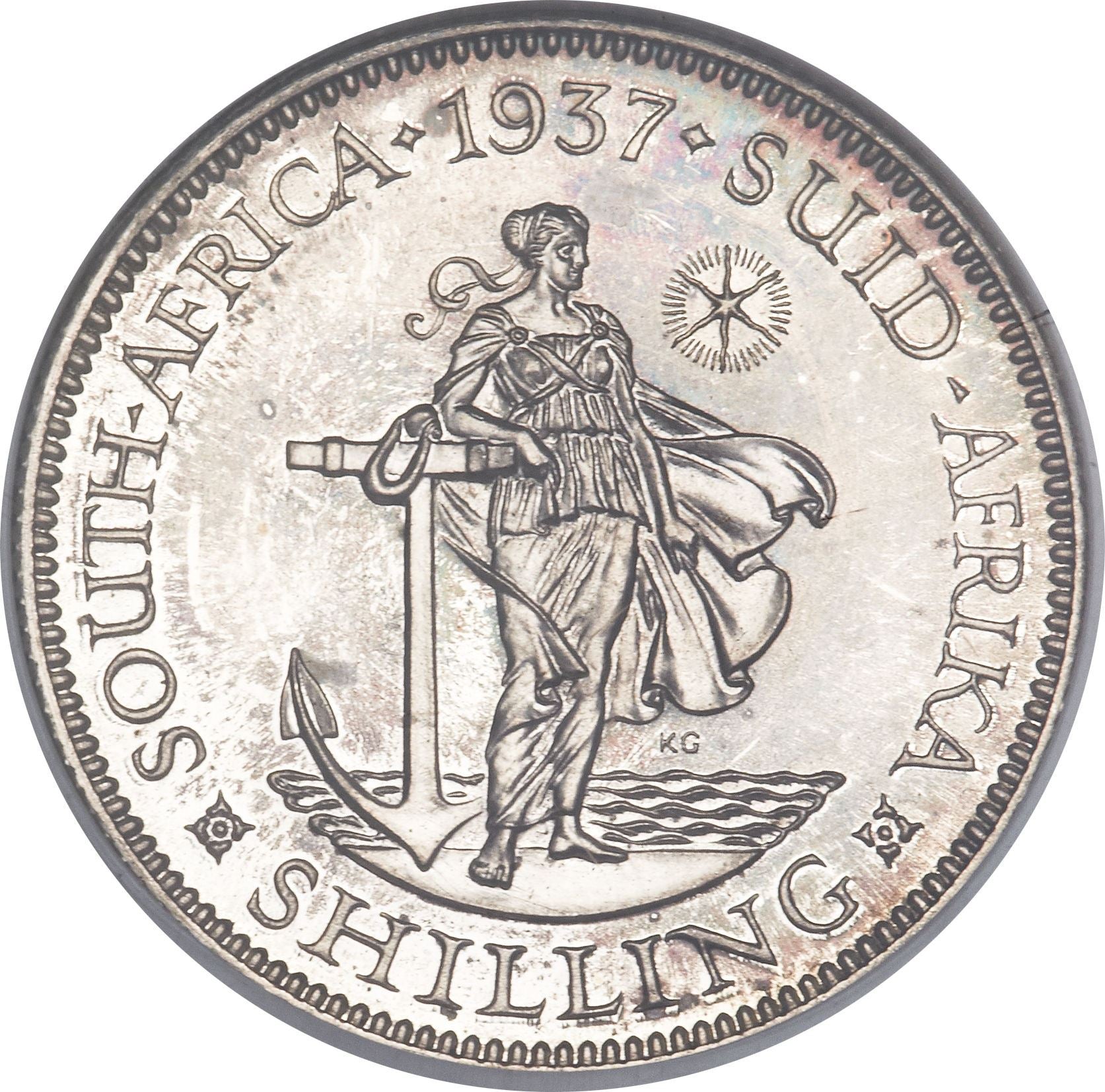 South Africa 1 Shilling Coin | George VI | KM28 | 1937 - 1947