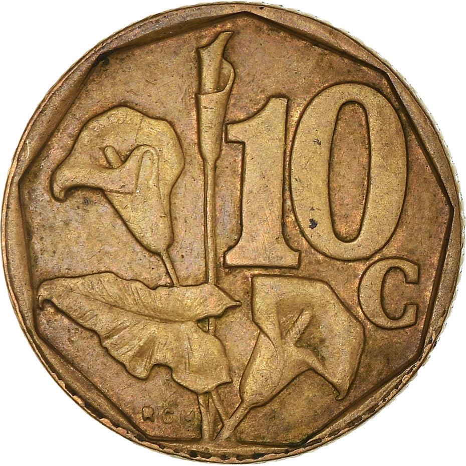 South Africa 10 Cents English Legend - SOUTH AFRICA Coin KM161 1996 - 2000