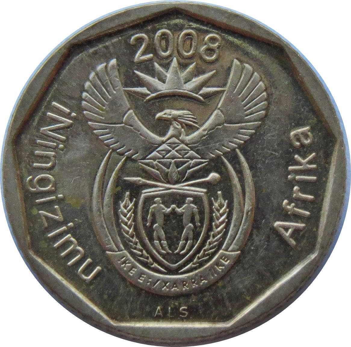 South Africa 10 Cents Zulu Legend - iNingizimu Afrika Coin KM441 2008