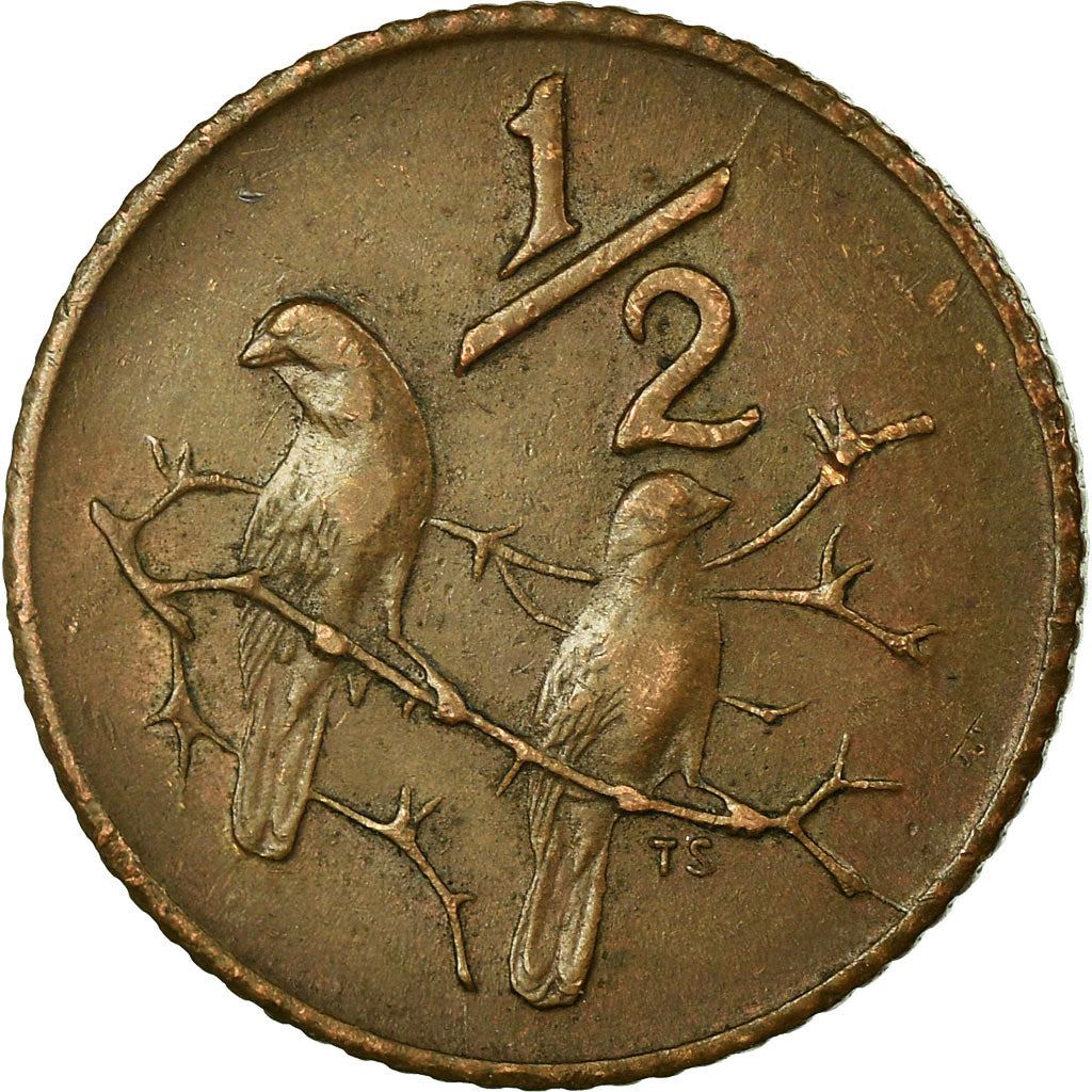 South Africa | 1/2 Cent Coin | Birds | Sparrows | Km:81 | 1970 - 1983