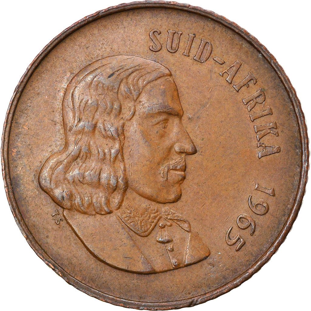 South Africa 2 Cents Coin | Afrikaans Legend - SUID-AFRIKA | KM66.2 | 1965 - 1969