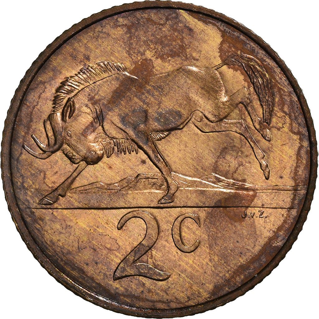 South Africa 2 Cents Coin | Balthazar J. Vorster | KM110 | 1982