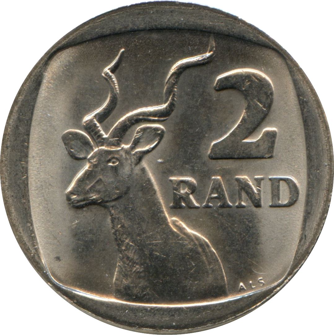 South Africa 2 Rand SUID-AFRIKA - SOUTH AFRICA Coin KM139 1989 - 1995