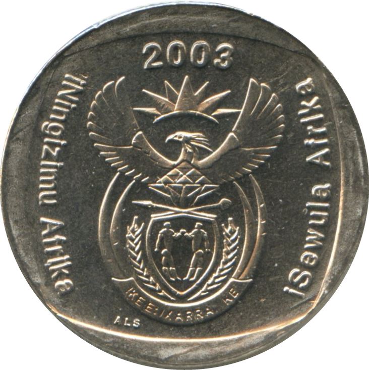 South Africa 2 Rand iNingizimu Afrika - iSewula Afrika Coin KM335 2003