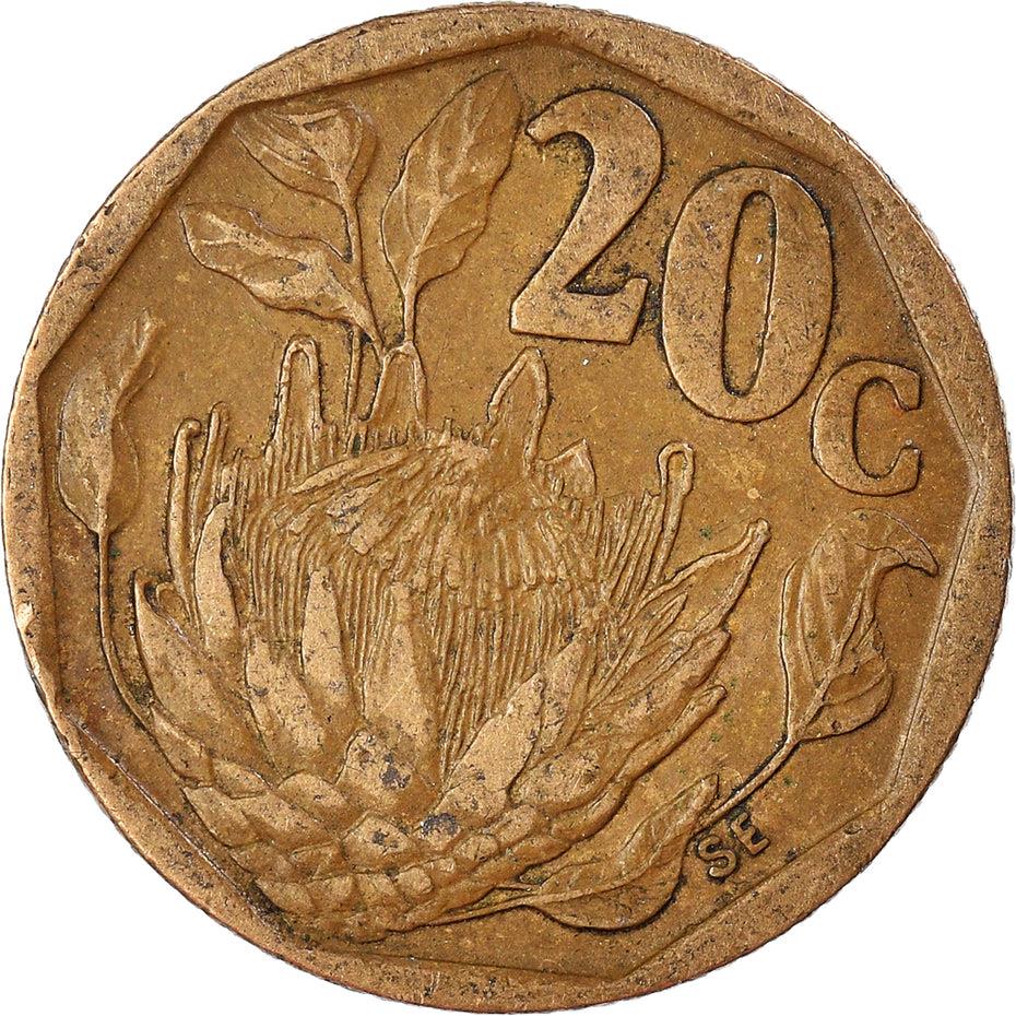 South Africa 20 Cents | 100 Mixed African Coins | iSewula | Borowa | Tshipembe | iNingizimu | siSwati | uMzantsi | 1990 - 2019