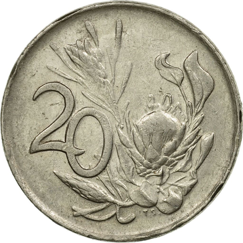 South Africa | 20 Cents Coin | Jacobus J. Fouche | KM95 | 1976