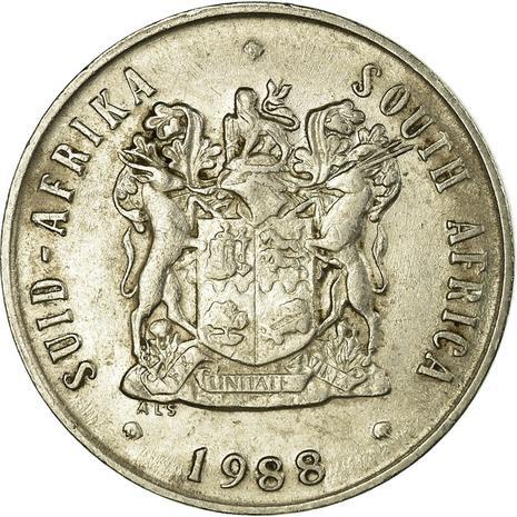 South Africa 20 Cents SUID-AFRIKA - SOUTH AFRICA Coin KM86 1970 - 1990