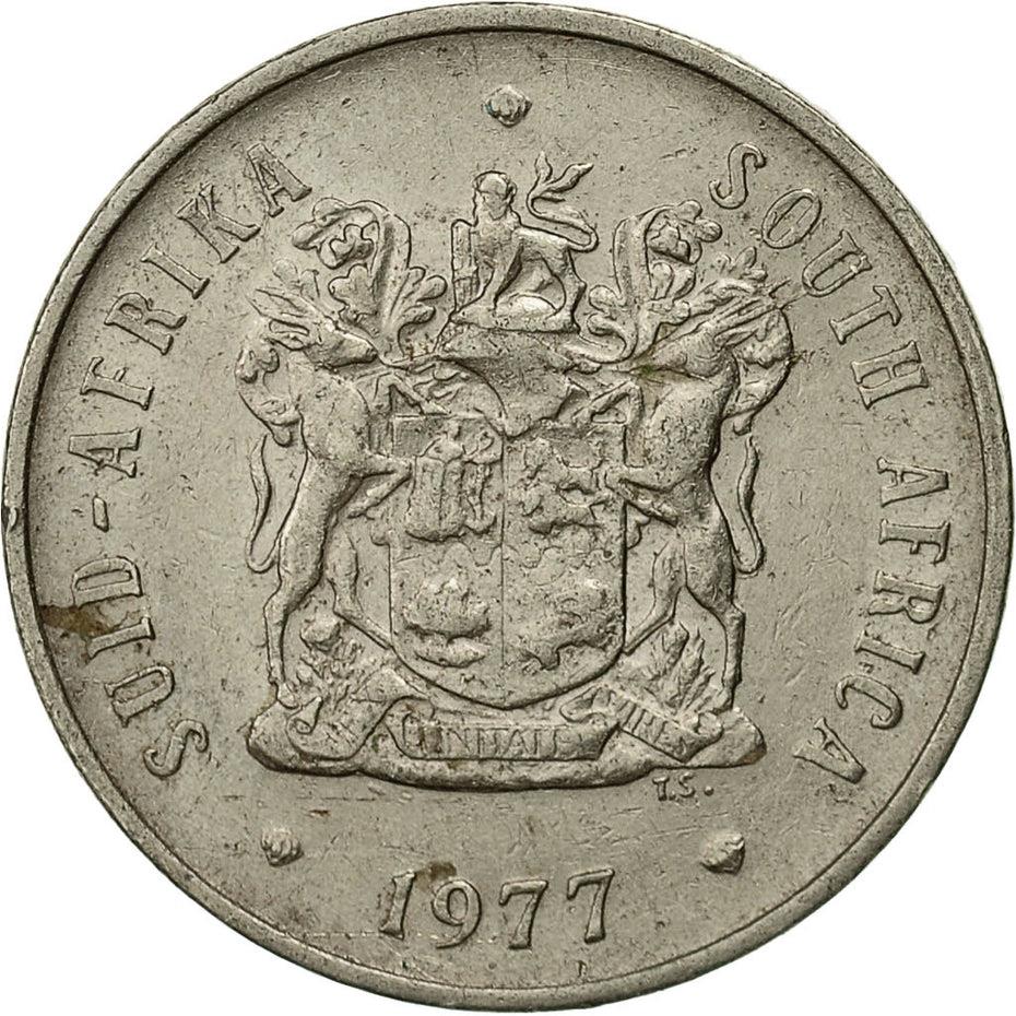 South Africa 20 Cents SUID-AFRIKA - SOUTH AFRICA Coin KM86 1970 - 1990