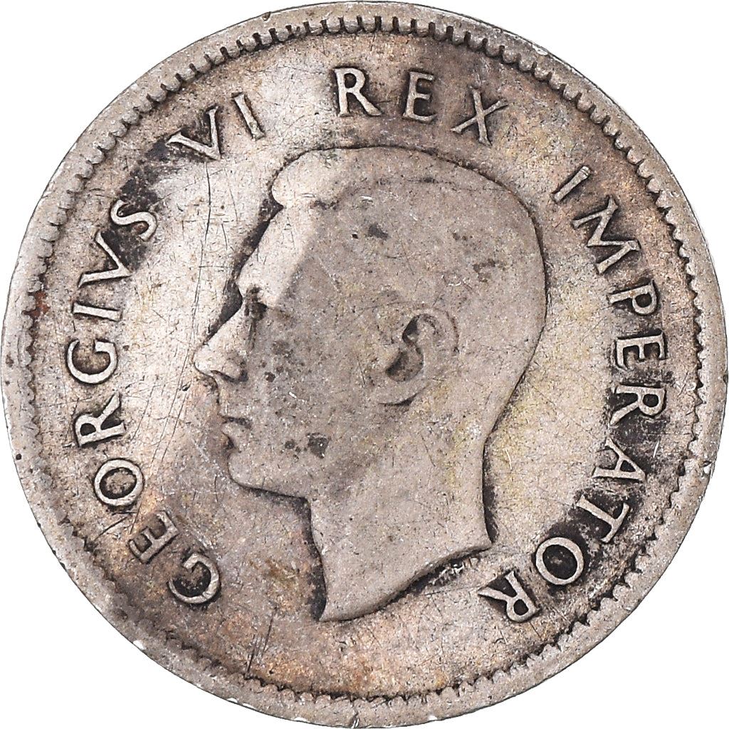 South Africa 3 Pence Coin | George VI | KM26 | 1937 - 1947